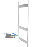 META Steckrahmen 2500 x 800 mm inkl. Steckprofil u. Steck-Tiefensteife verzinkt