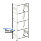 META Steck-Grundregal 2000 x 750 x 400 mm 5 Fachb�den 100 kg