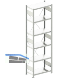 META Steck-Grundregal 2500 x 750 x 400 mm 6 Fachb�den 100 kg