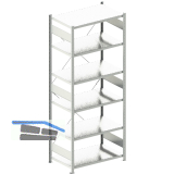 META Steck-Grundregal 2500 x 1000 x 600 mm 6 Fachb�den 150 kg