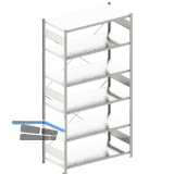 META Steck-Grundregal 2500 x 1300 x 600 mm 6 Fachb�den 230 kg