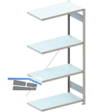 META Steck-Anbauregal 2000 x 1000 x 500 mm 4 Fachb�den 150 kg