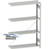 META Steck-Anbauregal 2000 x 1300 x 400 mm 4 Fachb�den 230 kg