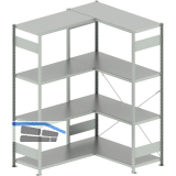 META Steck-Eckregal 2000 x 1300 /1000 x 500 mm Tragkraft 100 kg