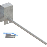 META Trennarm verzinkt L�nge 500 mm inkl. Befestigungsmaterial