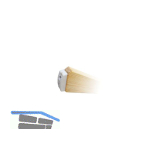 Kunststoffschuhe f�r Holm 70 mm zu Holzstehleiter Inhalt 2 St�ck