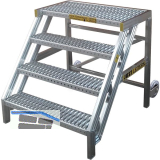 JUST Standtreppe mit Plattform 4-stufig