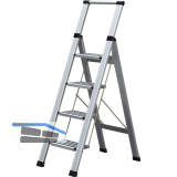 Alu-Klappleiter Step+Store XL 4-stufig