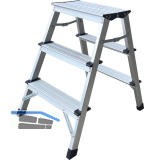Alu-Montagetrittleiter 2x3-stufig