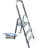 Alu Haushaltsleiter mit Plattform Stufen=3 Arbeitsh�he=2,6 m