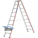 HYMER Alu-Stufen-Stehleiter Type 8024 Stufen=2 x 9 L�nge=2,28 m