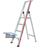 HYMER Alu-Stufen-Stehleiter mit Plattform Type 8026 Stufen 4 L�nge=1,70 m