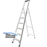 ALU-PRO Stufenstehleiter mit Plattform Type 70026 6 Stufen L�nge 2,14 m
