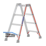 HYMER Alu-Stufen-Stehleiter Type 4024 Stufen=2 x 4 L�nge=1,03 m