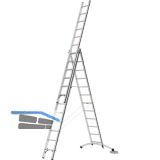 ALU-PRO Allzweckleiter SmartBase 3-tlg.Typ 70247 Sprossen=3x12L= 3,52/8,02m