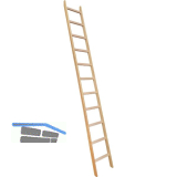 JUST Holz Sprossen-Anlegeleiter Sprossen=9 L�nge=2,8 m