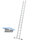 JUST Alu-Anlege-Industrieleiter einteilig Type 50 Sprossen=14 L�nge=4,17 m