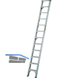 JUST Alu-Stufenanlegleiter Type 59 Stufen=10 L�nge=2,50 m