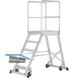 HYMER Podesttreppe fahrbar Type 6888 Stufen=3 H�he bis Plattform=0,75 m