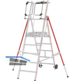 HYMER Alu ProTect Plattformleiter Type 8483 Sprossen=5 H�he 2,35 m