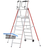 HYMER Alu ProTect Plattformleiter Type 8483 Sprossen=7 H�he 2,85 m