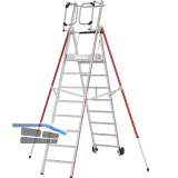 HYMER Alu ProTect Plattformleiter Type 8483 Sprossen=8 H�he 3,10 m