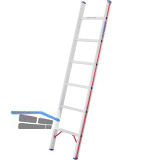 HYMER Alu-Anlegeleiter Type 6011 Sprossen=6 L�nge=1,88 m