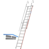 HYMER Alu Einh�nge-Schiebeleiter mit Handlauf Type 6092 Sprossen 2x9