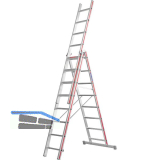 HYMER Alu-Allzweckleiter 3-teilig Type 4047 Sprossen= 3 x 8