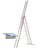 HYMER Alu-Allzweckleiter 3-teilig Type 4047 Sprossen=3 x 14