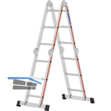 HYMER Alu-Vielzweckleiter Type 4143 Sprossen=4 x 3