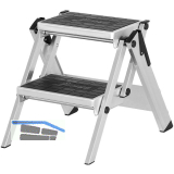 HYMER Alu-Sicherheitstreppe ohne B�gel Type 6060 Stufen=2 H�he=0,45 m