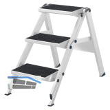 HYMER Alu-Sicherheitstreppe ohne B�gel Type 6060 Stufen=3 H�he=0,70 m