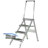 HYMER Alu-Sicherheitstreppe mit B�gel Type 6061 Stufen=4 H�he=0,90 m