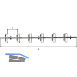 Fahrradst�nder Hagen 6 Einstellpl�tze Wandbefestigung
