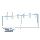 Fahrradst�nder Hagen 6 Einstellpl�tze Bodenbefestigung Einbetonieren
