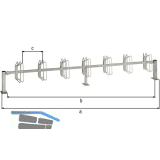 Fahrradst�nder Hagen 7 Einstellpl�tze Bodenbefestigung Aufschrauben