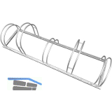 Fahrradst�nder beidseitig 5 Einstellpl�tze frei aufstellbar