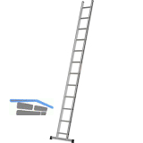 ALU-PRO Sprossen-Anlegeleiter Type 70011 Sprossen=12 L�nge=3,42 m