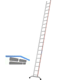 HYMER Alu-Anlegeleiter Type 6011 Sprossen=20 L�nge=5,80 m