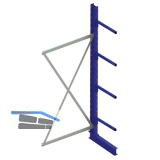 META Kragarm-Anbauregal einseitig H�he 2000 mm Tiefe 800 mm Last 250/1650 kg