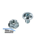 META Linsenflanschkopfschrauben und Bandmuttern je 12 St�ck M6 x 12