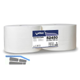 Putzpapier-Rolle wei� 240 mm 2-lagig Packungsinhalt 2 Rollen