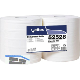 Putzpapier-Rolle wei� Zellstoff 2-lagig Packungsinhalt 2 Rollen