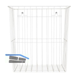 TORK Abfallbeh�lter Metallkorb 20 Liter Farbe wei� 220 x 320 x 350 mm