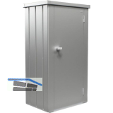 BIOHORT Terrassenschrank Julia M silber