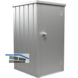 BIOHORT Terrassenschrank Julia L silber