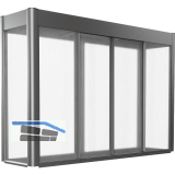 BIOHORT Gew�chshausaufsatz Florentina Maxi 2 x 0,5 quarzgrau