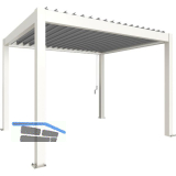 BIOHORT Pergola Gr. 3 x 3 wei�/silber