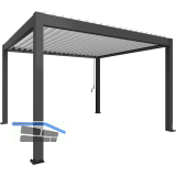 BIOHORT Pergola Gr. 4 x 3,5 dunkelgrau/wei�